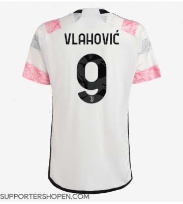 Juventus Dusan Vlahovic #9 Borta Matchtröja 2023-24 Kortärmad